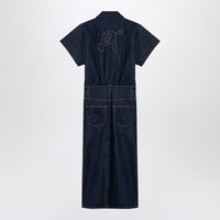 Ganni Midi Dress In Denim