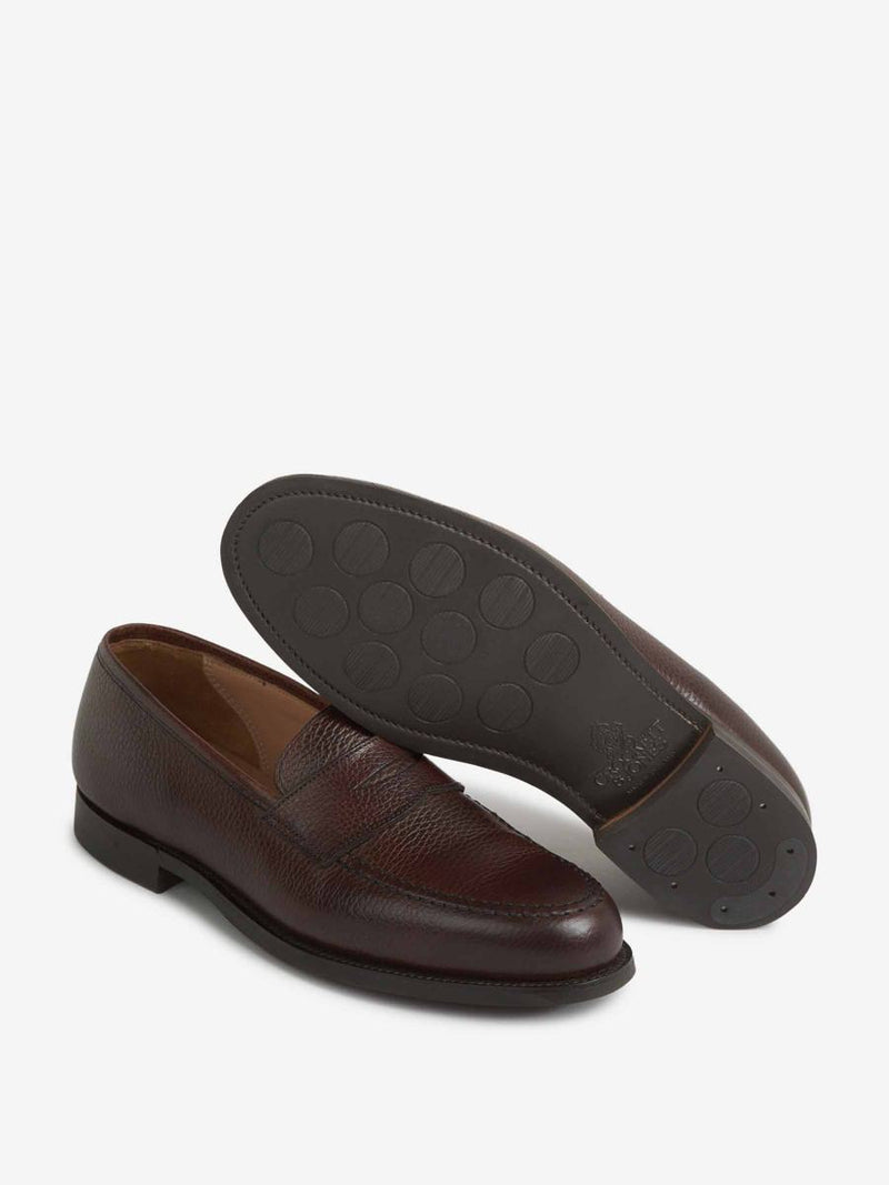Crockett & Jones Grained Leather Loafers