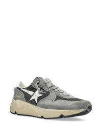 Golden Goose Running Net Upper Suede Toe And Spur Leather Star And Heel