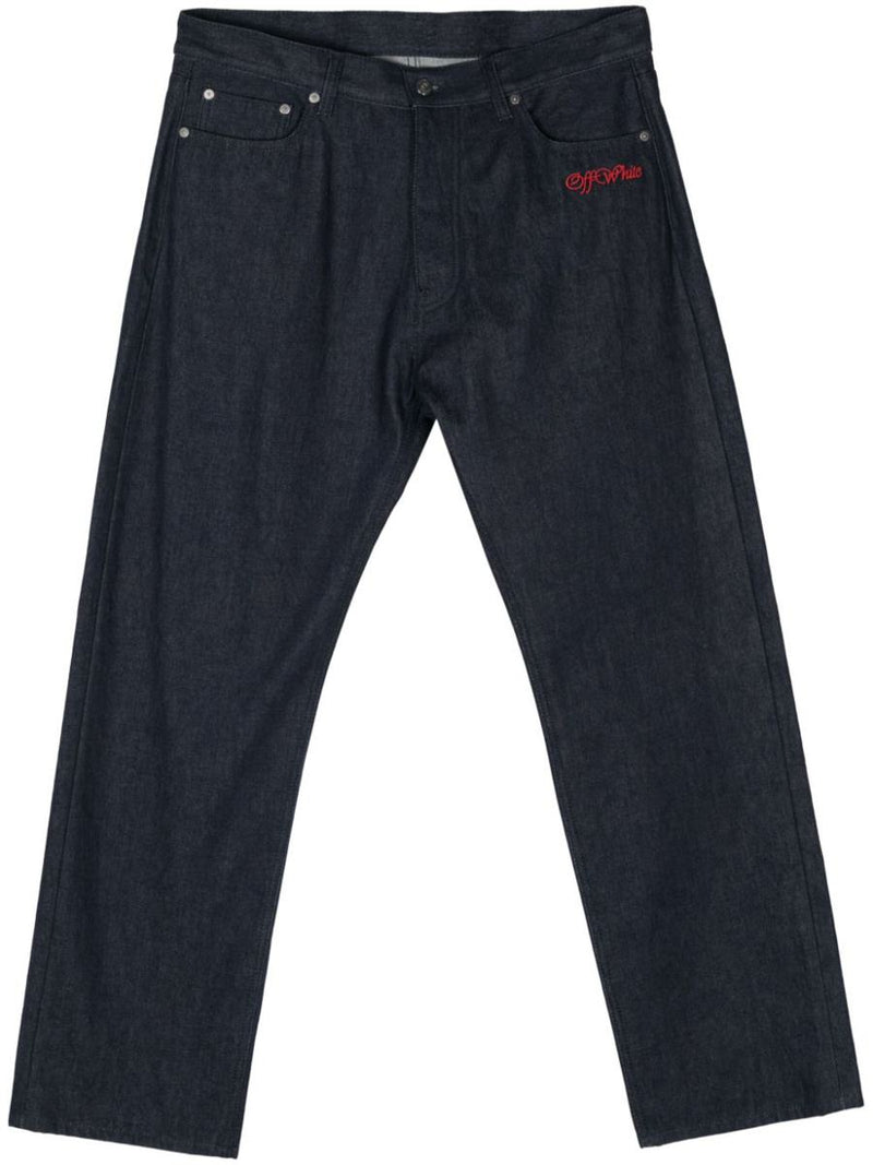 Off-White Script Raw Skate Jeans