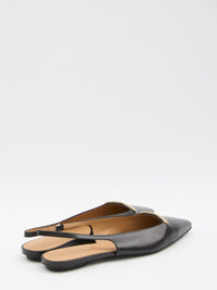 Leather Slingback Ballerinas