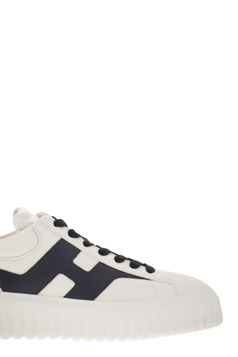 Hogan H-Stripes - Leather Trainers With Side H