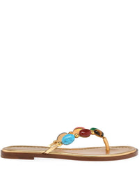 Gianvito Rossi Shanti Leather Thong Sandals