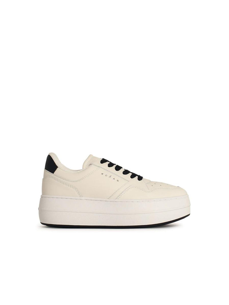 Hogan 'H670' White Leather Sneakers