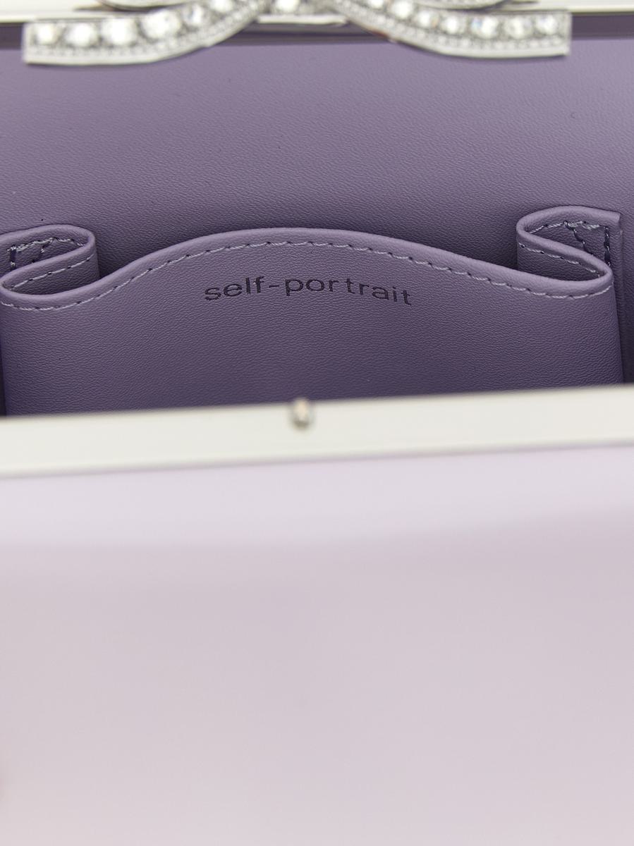 Self-Portrait 'Lilac Leather Mini Bow' Handbag – BALTINI