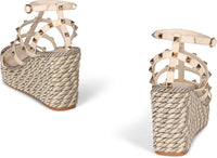 Valentino Garavani Rockstud Leather Wedges