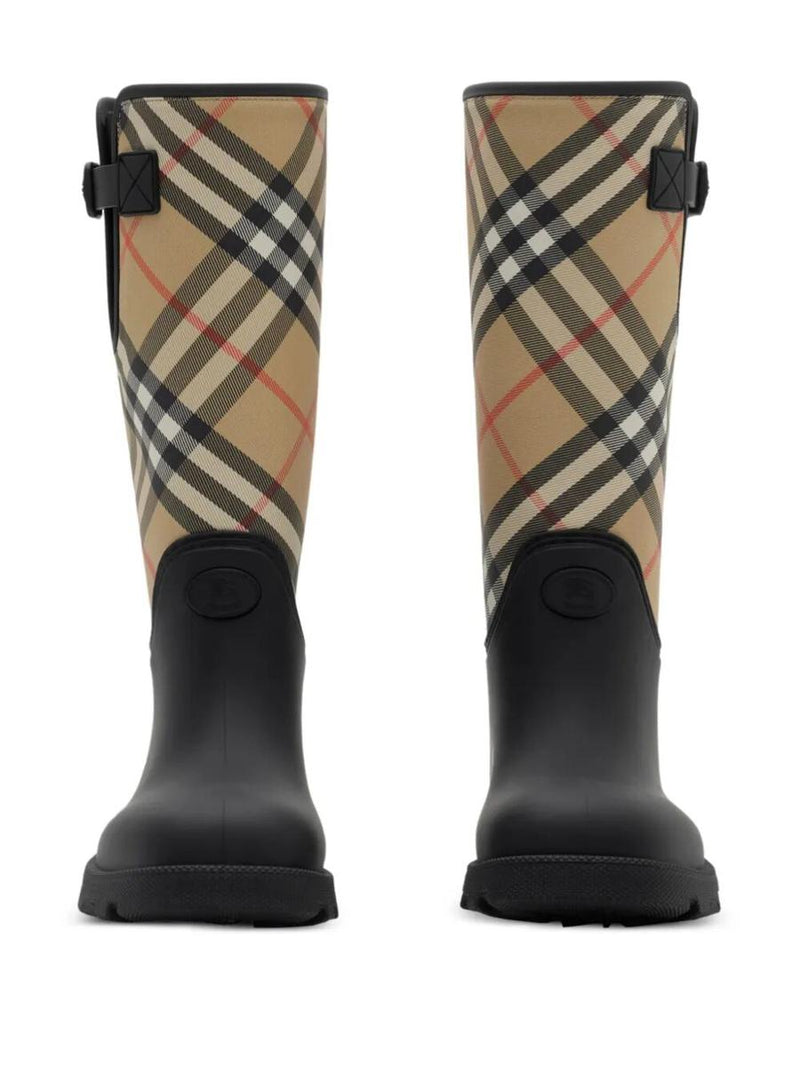 Burberry Rubber Marsh Stamp High Boots Shoes