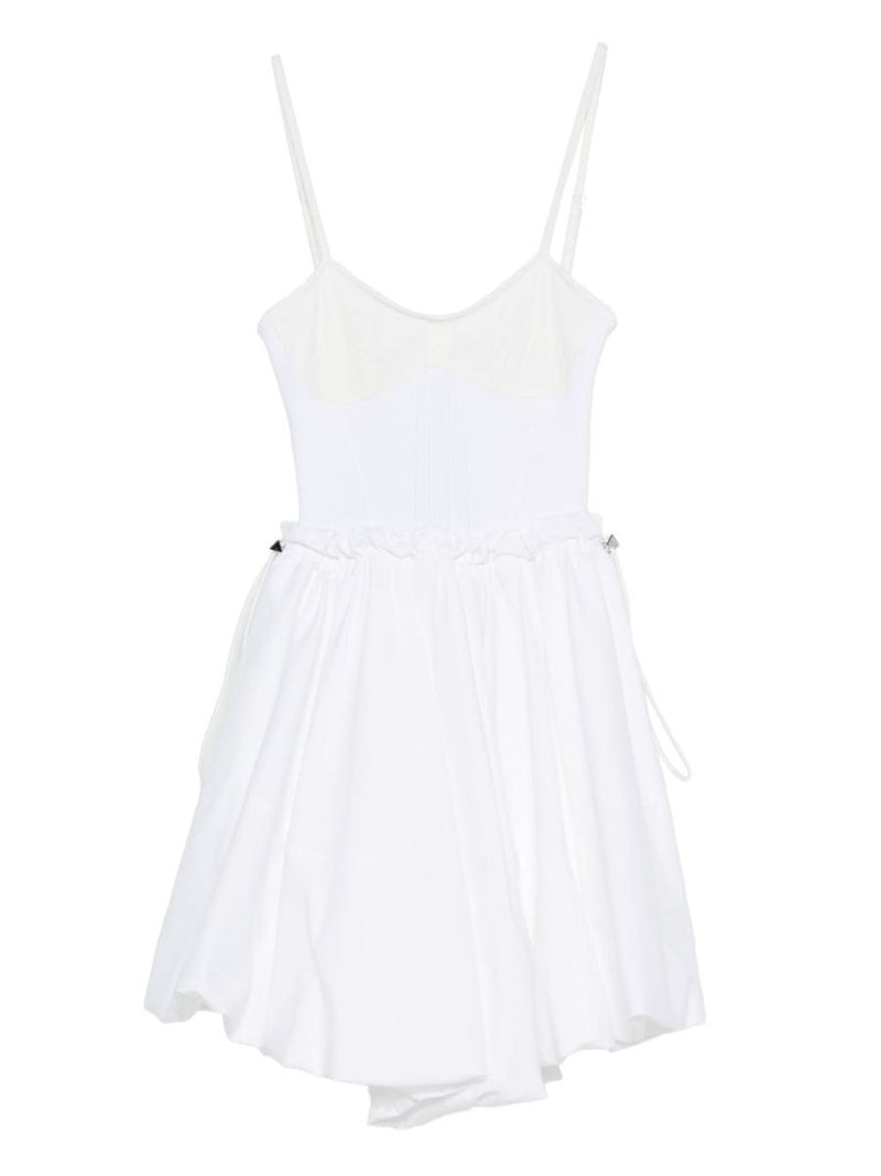The Attico Short White Cotton Dress