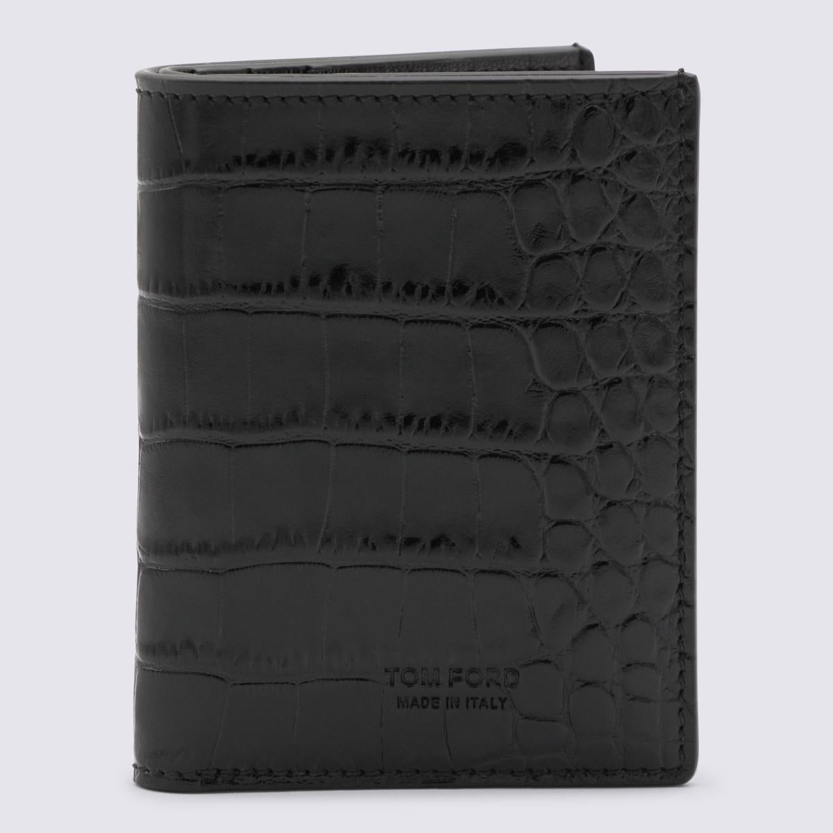Tom Ford Black Leather Card Holder