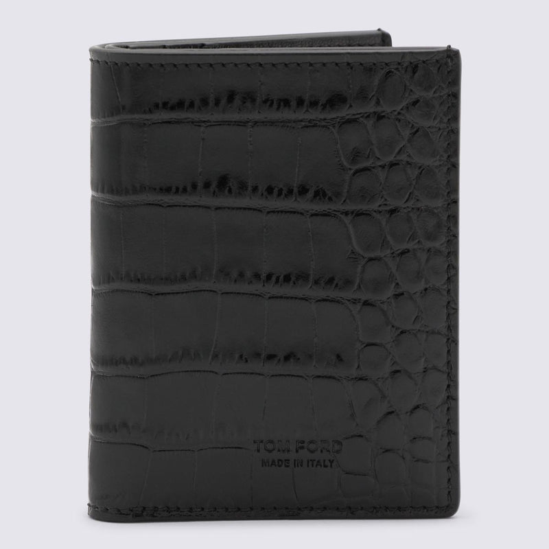 Tom Ford Black Leather Card Holder