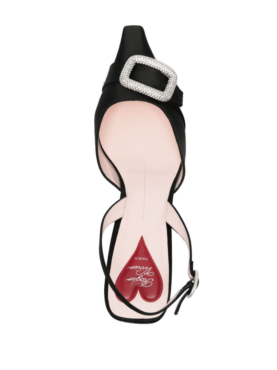 Roger Vivier Dorsay Satin Slingback Pumps