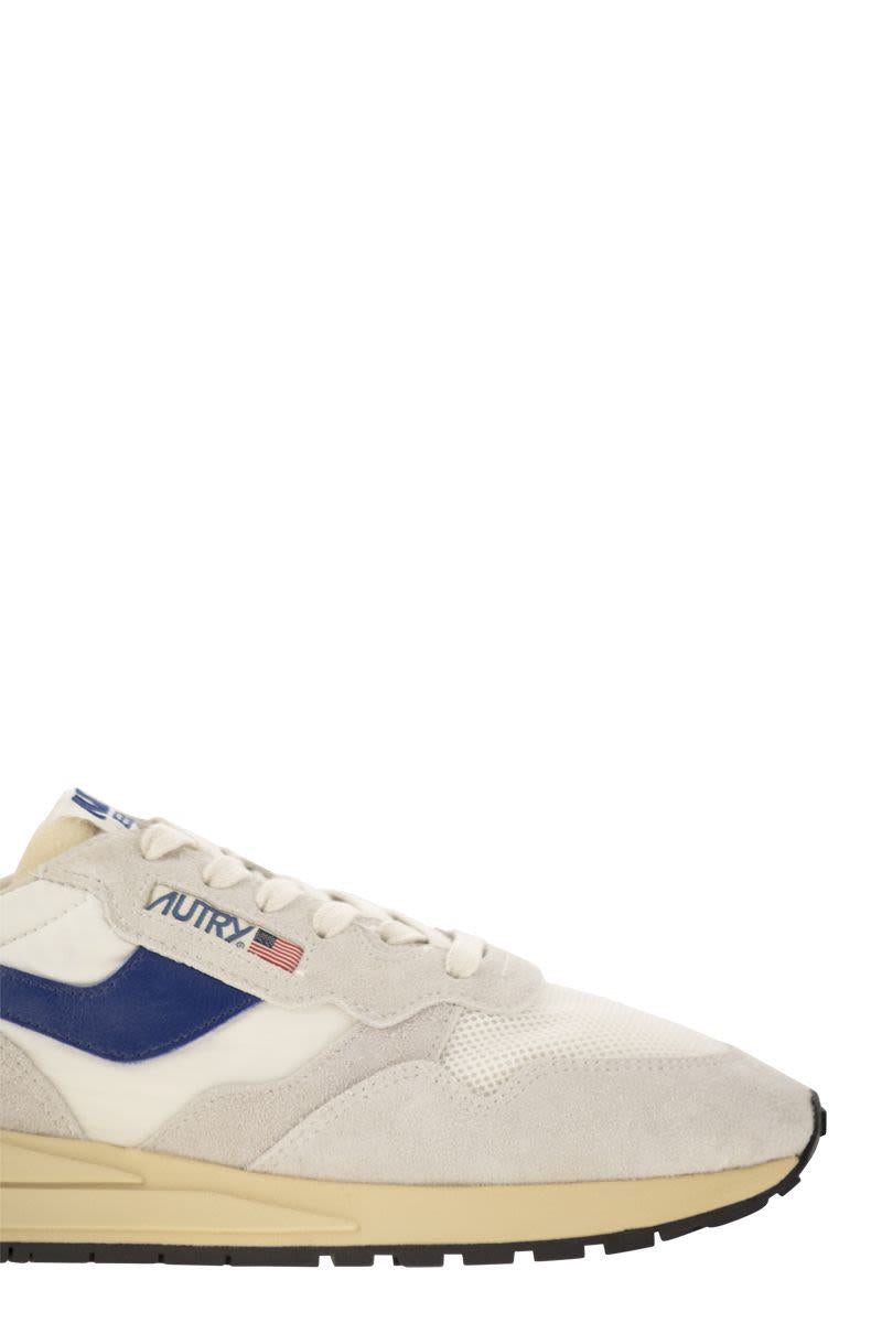 Autry Reelwind - Suede And Technical Textile Trainer