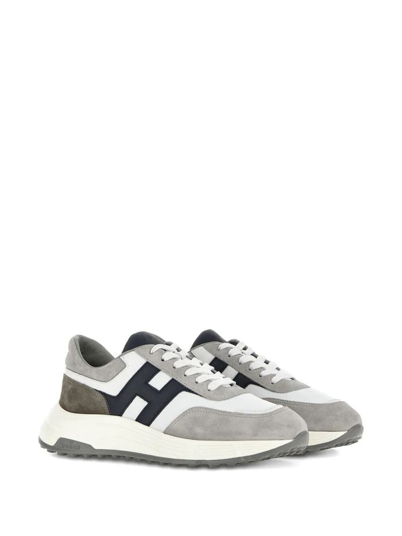 Hogan Suede And Smooth Leather Hyperlight Sneakers Shoes