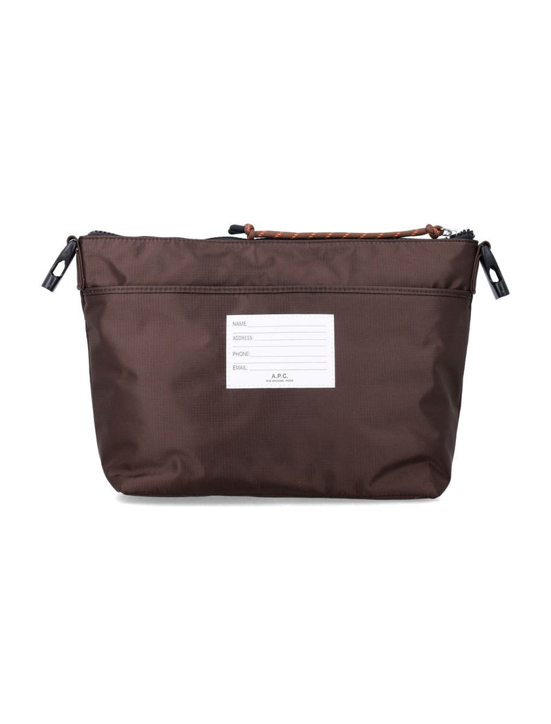 A.P.C. Brown Treck Shoulder Bag