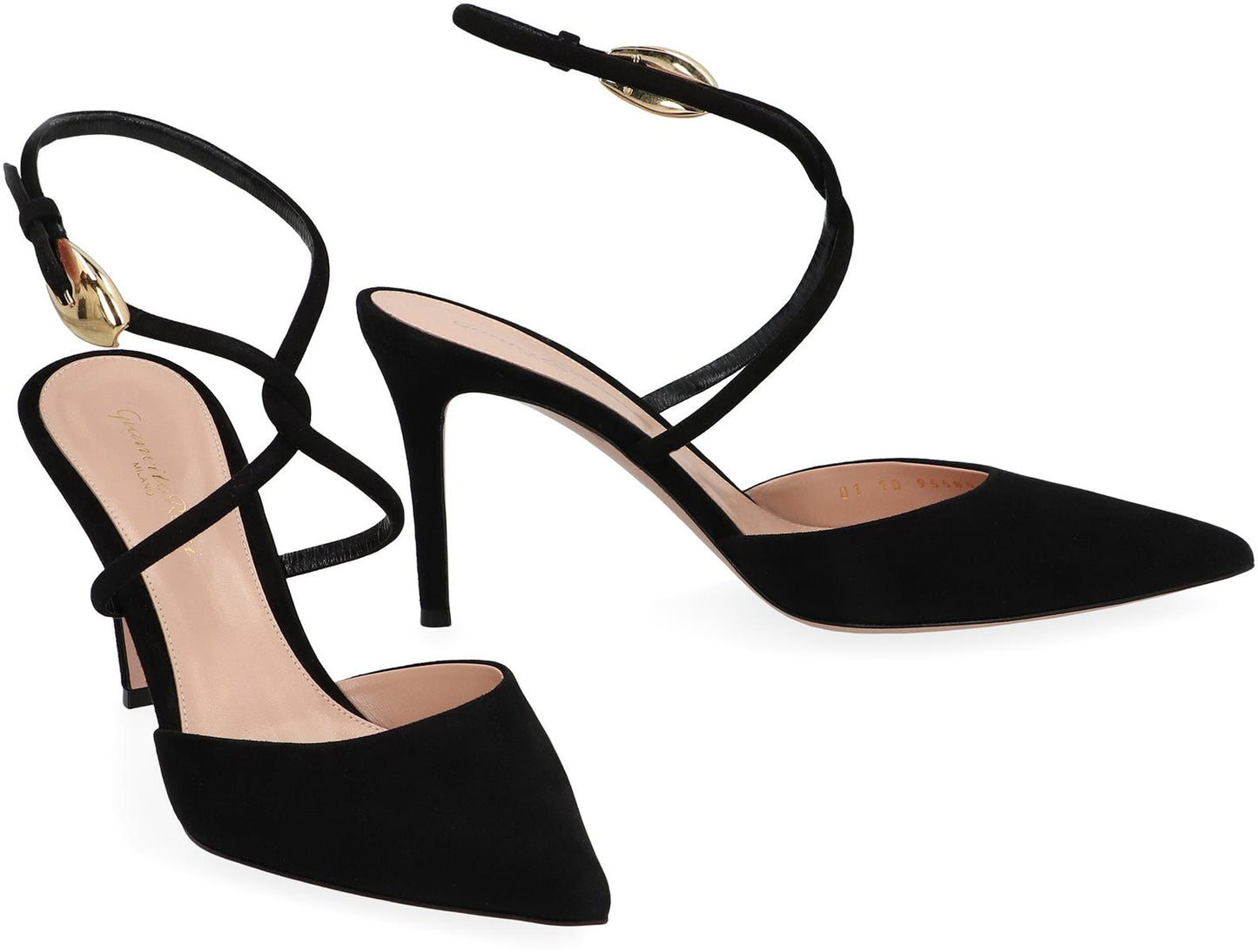Gianvito Rossi Suede Slingback Pumps