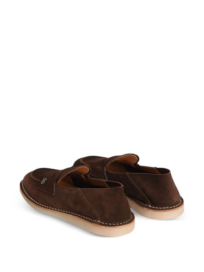 Dolce & Gabbana Brown Suede Loafer