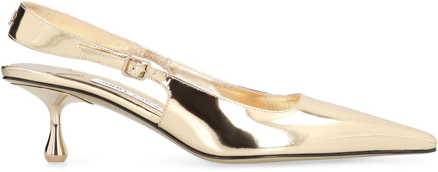 Jimmy Choo Amel Leather Slingback Pumps