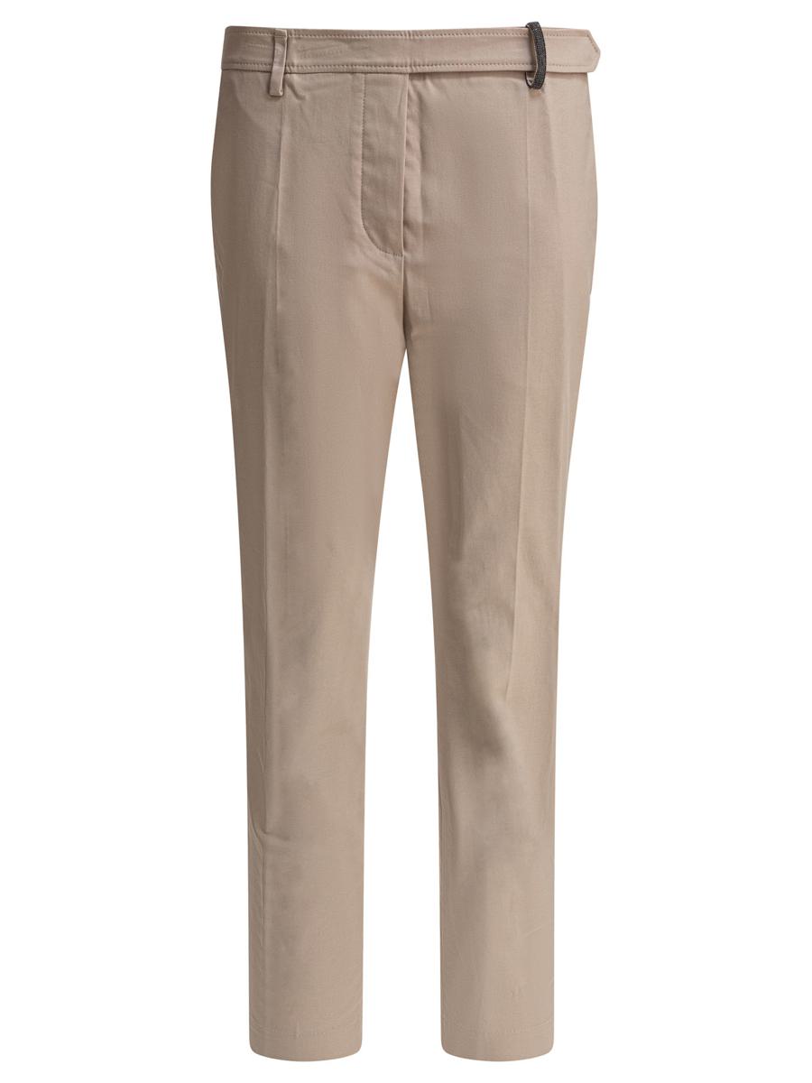 Brunello Cucinelli "Boyfit" Cotton Pants