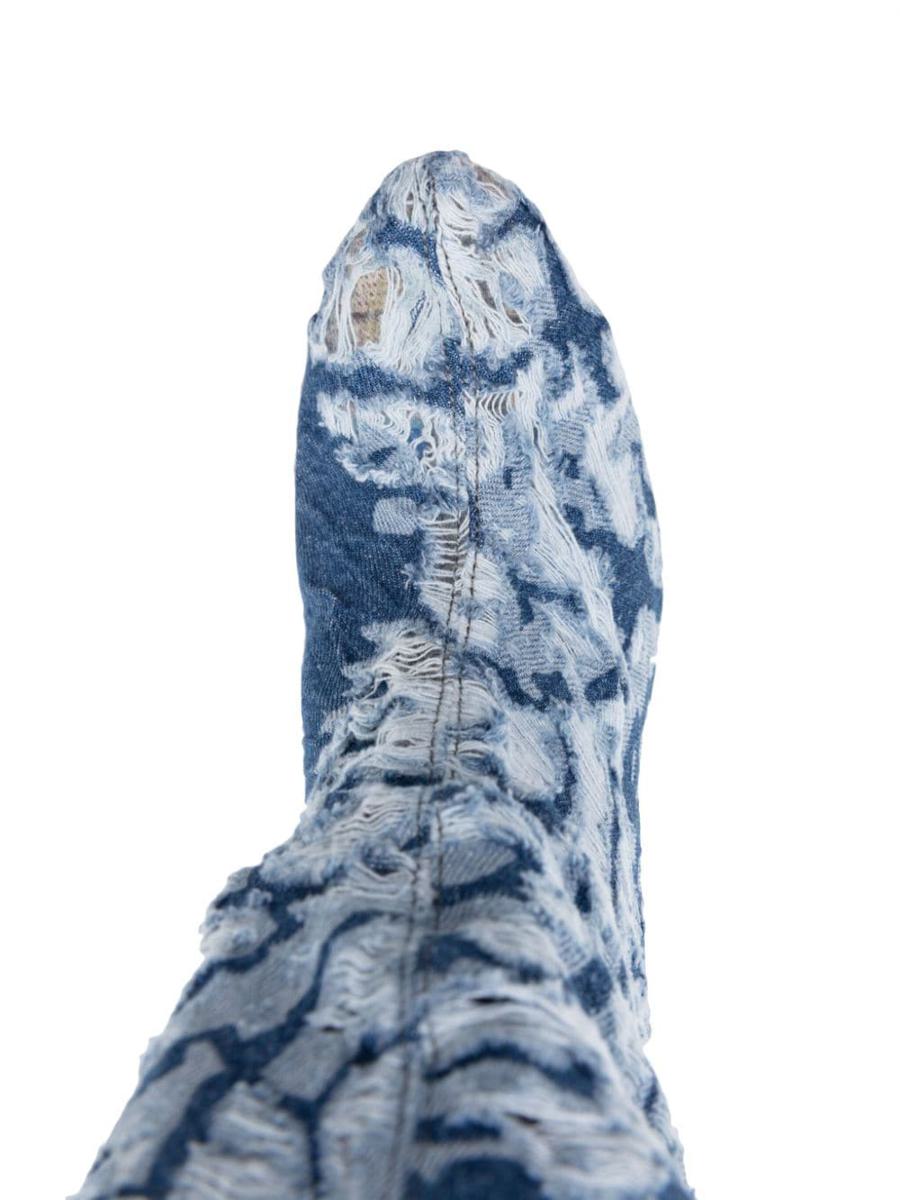 Masha Popova Denim Heel Boots