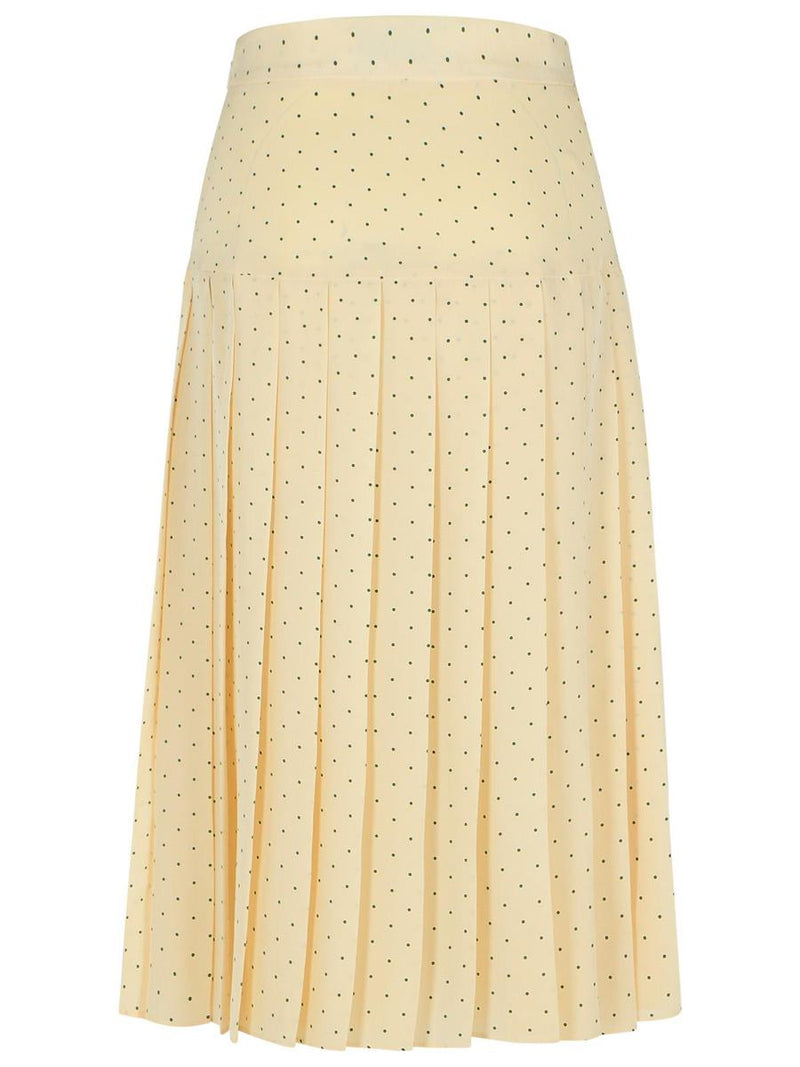 Alessandra Rich Cream Silk Skirt