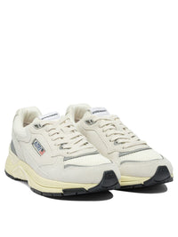 Autry Hyperway Low Man Suede/Mesh Wht/Silv