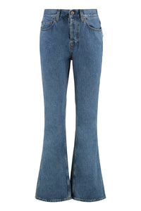 Burberry High-Rise Bootcut Jeans