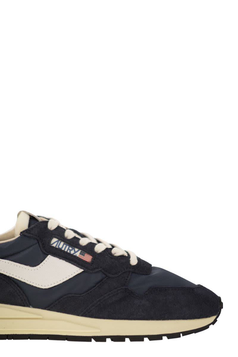 Autry Reelwind - Suede And Technical Textile Trainer