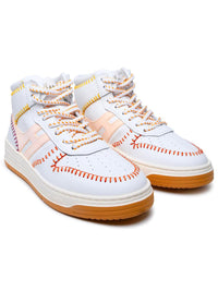 Hogan White Leather Sneakers