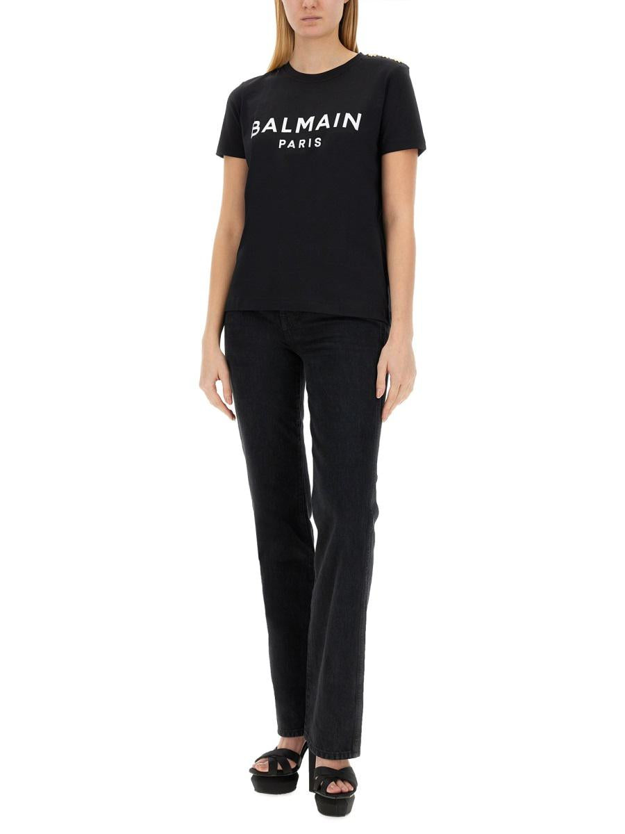 Balmain T-Shirt With Logo