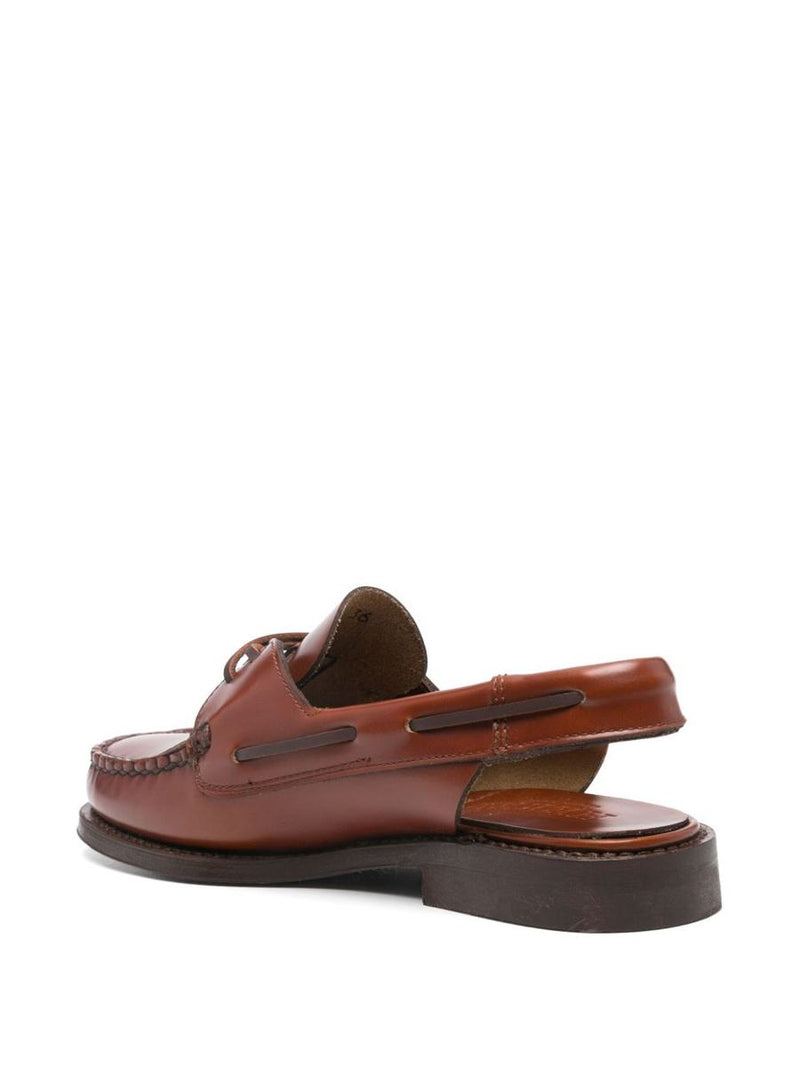Hereu Saler Leather Slingback Loafers