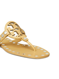 Tory Burch Studded Miller Leather Flat Sandals