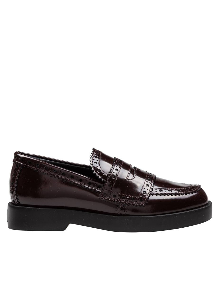 Agl Leather Loafer With Vamp
