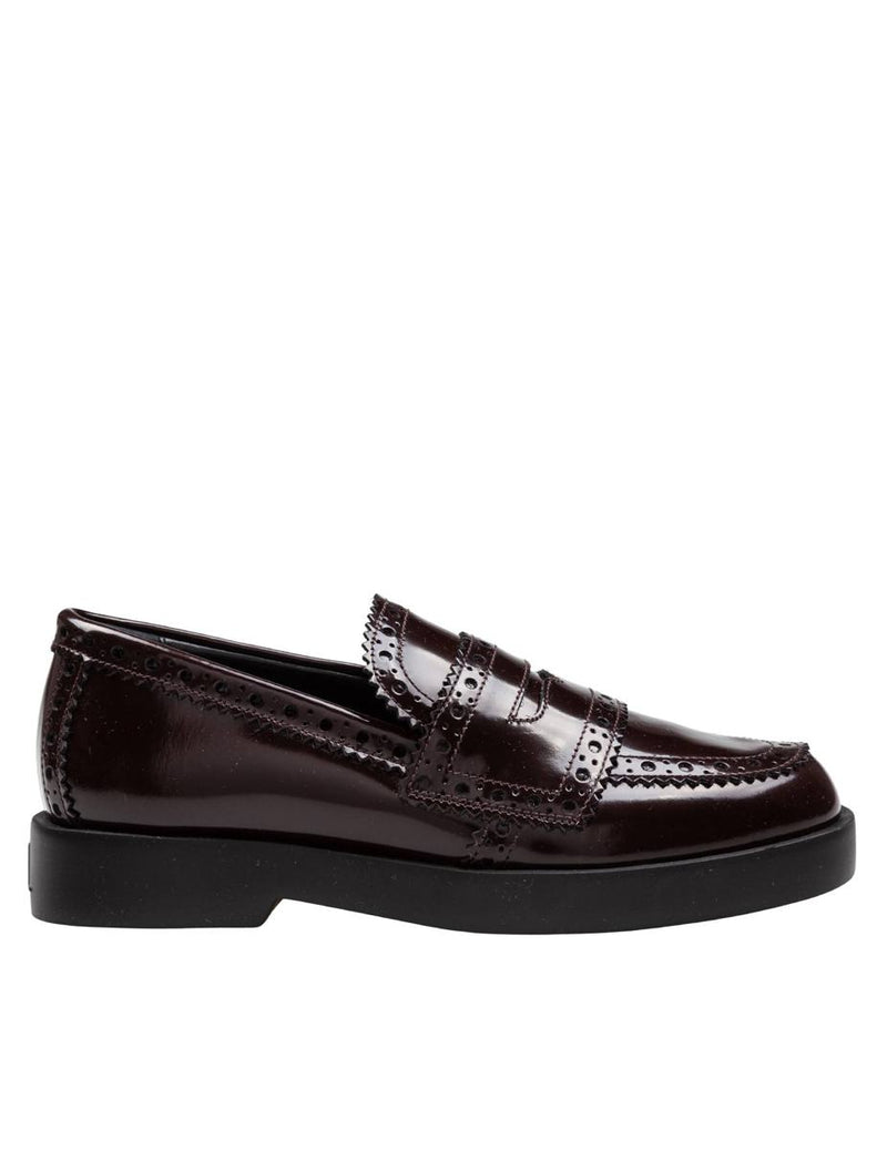 Agl Leather Loafer With Vamp