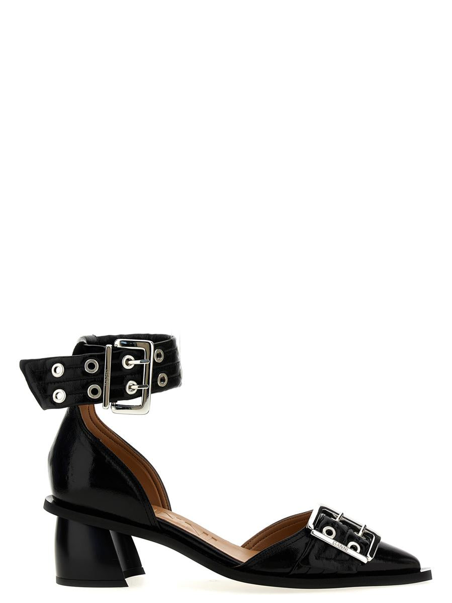 Ganni 'Buckle Open Cut Pumps' Pumps