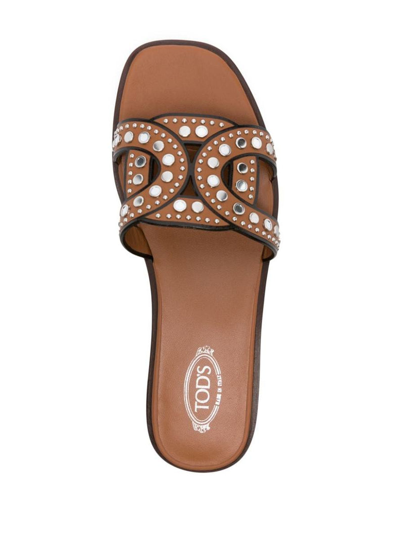 Tod'S Leather Flat Sandals