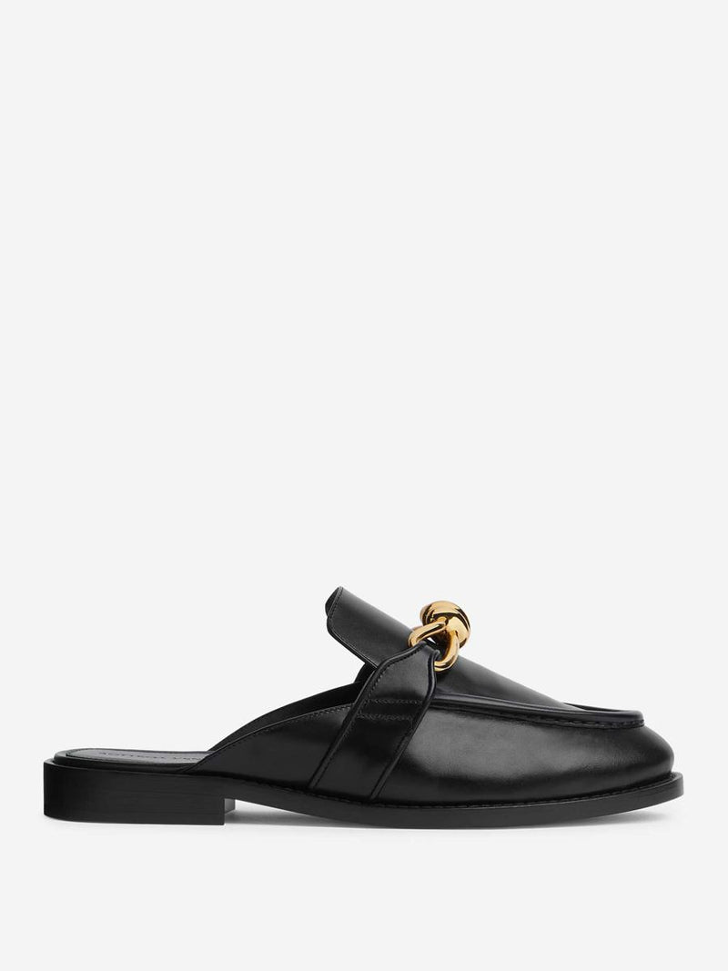 Bottega Veneta Astaire Leather Moccasins