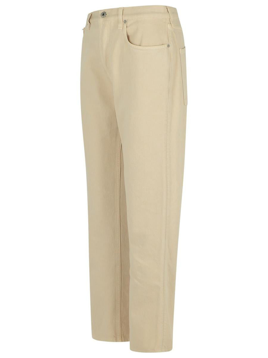 Burberry Cream Cotton Jeans