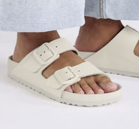 Birkenstock Arizona Exquisite Eggshell, Natural Leather