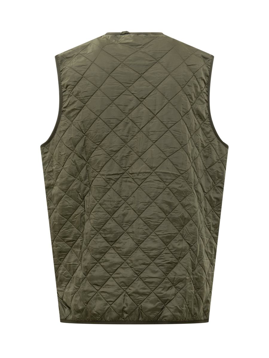 Barbour Barbour Green Quilted Vest With Zip Closure
