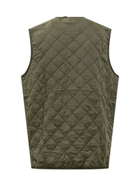 Barbour Barbour Green Quilted Vest With Zip Closure