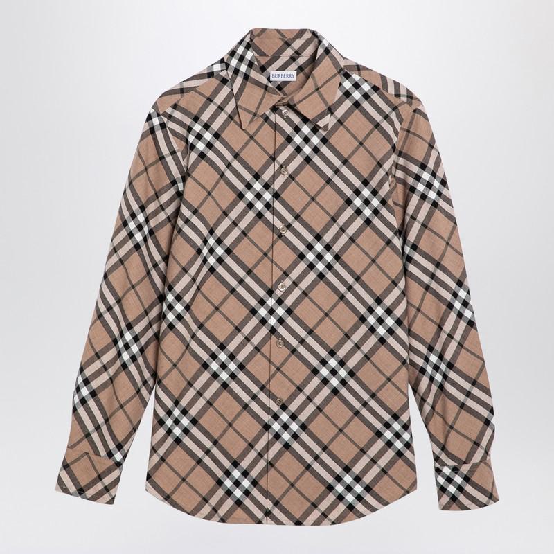 Burberry Check Pattern Blend Shirt