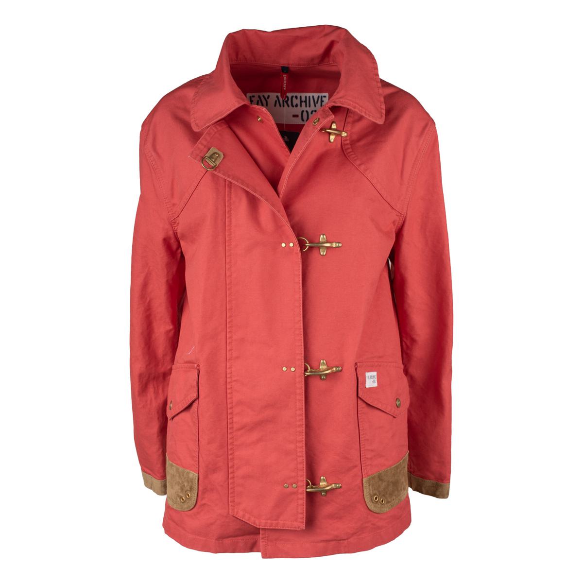 Fay Coral Canvas Jacket