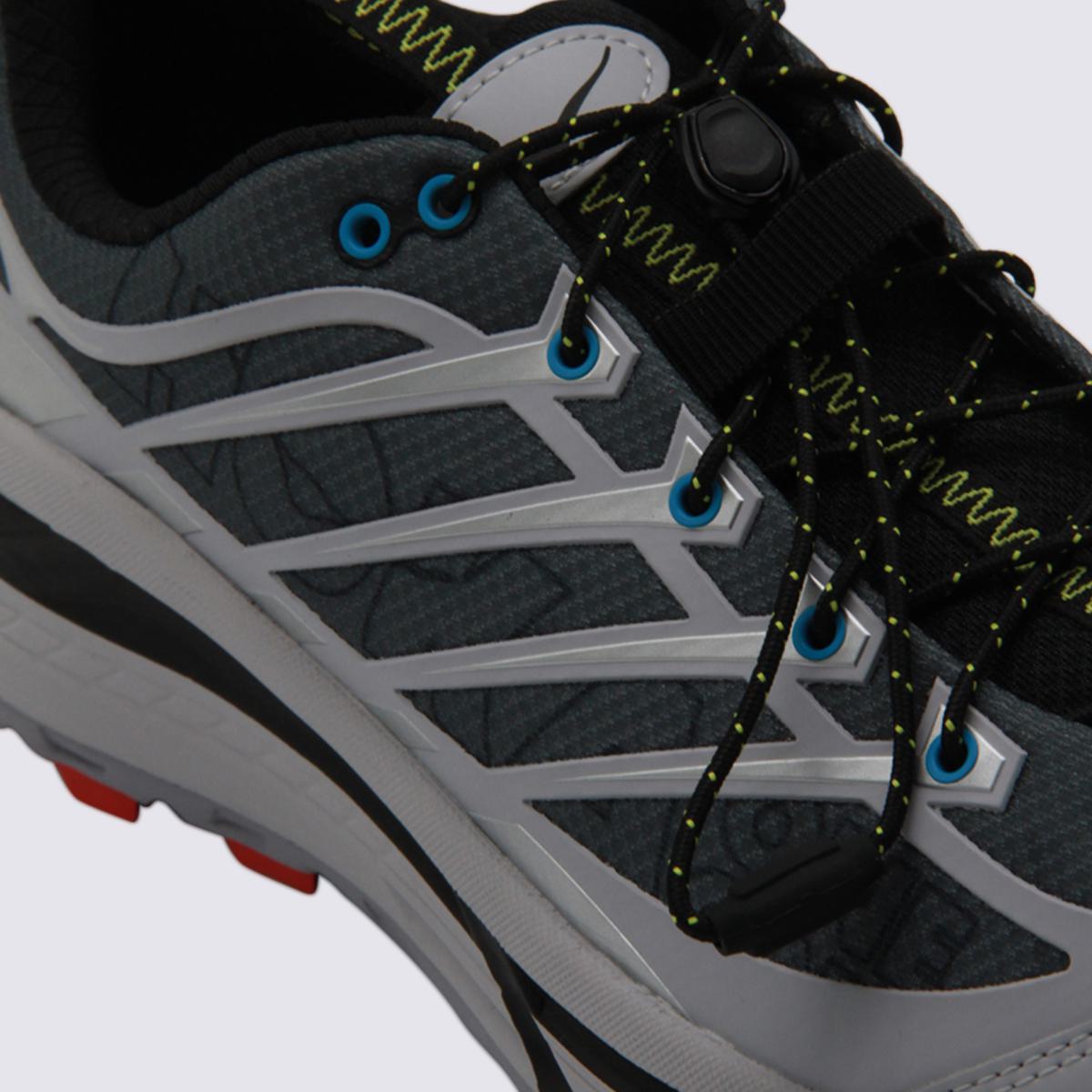 Hoka Black And Grey Mafate Three 2 Sneakers