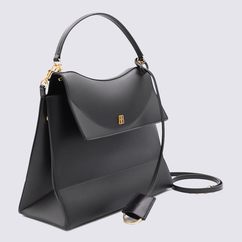 Balenciaga Black Leather Nano M Top Handle Bag