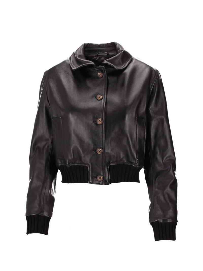 La Rose Leather Jacket Nappa