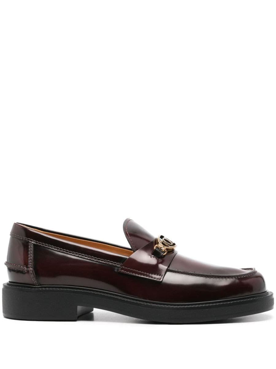 Tod'S Loafers With Clamp And Oval Logo Shoes