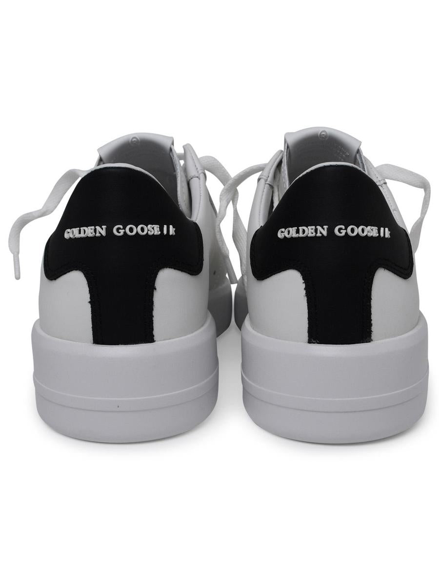 Golden Goose Purestar Sneakers In White Calf Leather