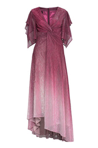 Talbot Runhof Lurex Draped Dress