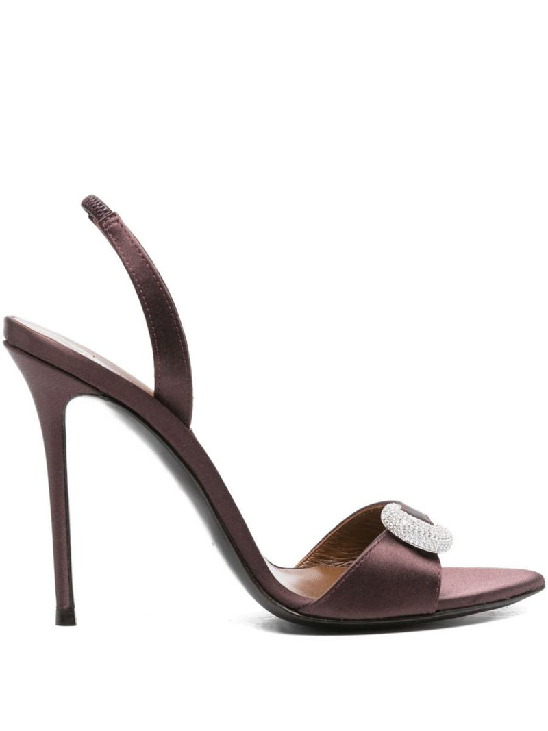 Giuseppe Zanotti Clandestino Satin Heel Sandals