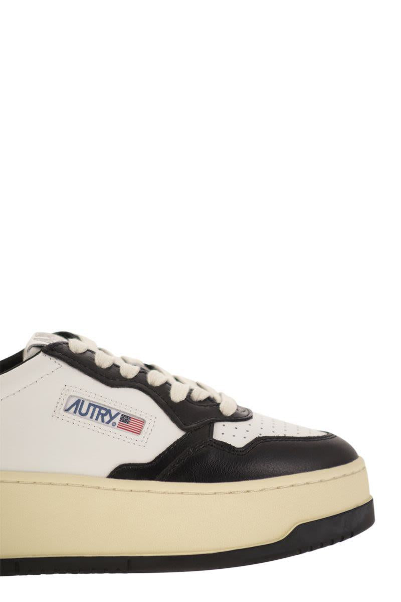 Autry Medalist Platform - Leather Trainers